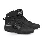 Chaussures moto femme ixon killer wp - noir / argent - 40