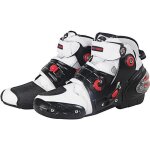 Chaussures moto unisex hors route motard demi bottes moto de vitesse tanche antidrapant pour touring ...