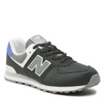 Chaussures new balance 574 noir - femme / adulte - lacets - plat - textile