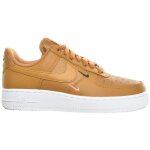 Chaussures femme nike air force 1 07 essential en cuir jaune  lacets
