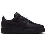 Chaussures nike air force 1 07 noir - homme / adulte - cuir - lacets - plat