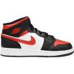 Basket - ball - nike - air jordan 1 mid gs - noir rouge - mixte / enfant - respirant Basket - ball - nike - air jordan 1 mid gs - noir rouge - mixte / enfant - respirant