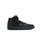 Basket nike air jordan 1 mid noir - homme / adulte - basket - ball - respirant