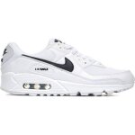 Chaussures nike air max 90 - femme - blanc - cuir - lacets
