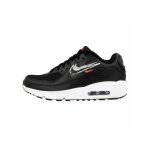 Chaussures nike air max 90 noir - mixte / enfant - lacets - plat - synthtique