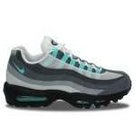 Chaussures nike air max 95 homme - blanc - lacets - cuir - hyper turquoise Chaussures nike air max 95 homme - blanc - lacets - cuir - hyper turquoise