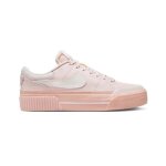 Chaussures nike court legacy lift rose - femme / adulte - lacets - plat - textile Chaussures nike court legacy lift rose - femme / adulte - lacets - plat - textile
