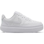 Baskets - nike - court vision alta - blanc - lacets - talon plat
