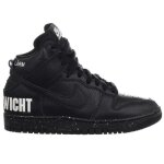 Chaussures nike dunk high 1985 x undercover noir - femme / adulte - cuir - lacets