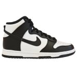 Chaussures nike dunk high panda blanc - noir - femme / adulte - blanc - plat - lacets - synthtique