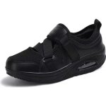 Chaussures orthopdiques pour femmes diabtiques - coussin dair antidrapant - marche  enfiler - noir ...