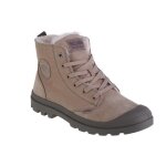 Chaussures palladium pampa hi zip wl marron - mixte / adulte - haute - textile - zip