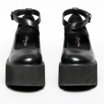 Chaussure penny � plateforme pour femme - agrab - talon de 8cm - noir