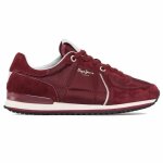 Chaussures - pepe jeans - cuir - lacets - bordeaux - rouge