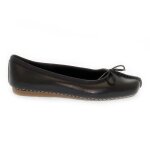 Chaussures plates - clarks - freckle n - cuir - noir - ballerine 1cm