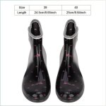 Bottes de pluie impermables pour jardin - v geby - taille 39 - noir - taches roses