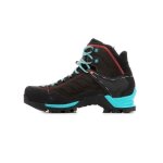Chaussures de randonn�e - salewa - ws mtn trainer mid gtx - femme - noir / turquoise - respirantes