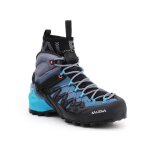 Chaussures de randonn�e salewa ws wildfire edge mid gtx bleu - noir - femme / adulte - respirant