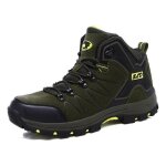 Chaussures de randonnée - marque - trekking outdoor alpinisme - vert - homme - respirant Chaussures de randonnée - marque - trekking outdoor alpinisme - vert - homme - respirant