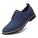 Chaussures richelieu en cuir confort pour homme - bleu Chaussures richelieu en cuir confort pour homme - bleu