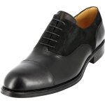 Chaussure richelieu - belym - cuir lisse et daim noir - confortable - Élégante Chaussure richelieu - belym - cuir lisse et daim noir - confortable - Élégante