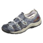 Chaussures rieker l056114 - femme - bleu - lacets - plat - synthtique