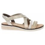 Chaussures rieker v366390 argent - femme / adulte - synth�tique - lacets - plat