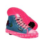 Chaussures � roulettes - heelys - barbie - tige en jean - logo surdimensionn� - confort sup�rieur