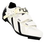 Chaussures route 2 bandes auto agrippantes + clic flr pro f11 - blanc - 43 - homme - cycle - v�lo sur ...