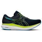 Chaussures de running asics evoride 2 - homme - bleu / vert citron - usage r�gulier - drop 6 mm