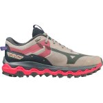 Chaussure de running - mizuno - wave mujin 9 - rose - amorti mizuno enerzy - support renforc�