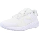 Chaussures de running nike star runner 4 - blanc - lacets - textile