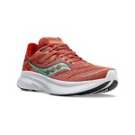 Chaussures de running saucony guide 16 rouge pour femme - usage r�gulier - drop 8 mm
