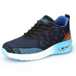 Chaussures de s�curit� homme l�g�ret� coque acier sports � coussin dair - guyisa - bleu