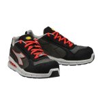 Chaussures de s�curit� respirantes diadora run net airbox low s3 src - gris / rouge - cuir - mixte