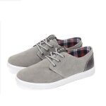 Chaussures de skate hommes funmoon - gris - cuir - adulte