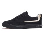 Chaussures de skate - homme - noir - baskets en toile l�g�res et confortables antid�rapantes absorbant ...