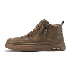 Chaussures de skate homme en similicuir baskets sneakers vintage sport confortable couleur unie Chaussures de skate homme en similicuir baskets sneakers vintage sport confortable couleur unie