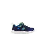 Chaussures skechers 407305n comfy flex - mini trainer nvlm - enfant - bleu - scratch