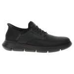 Skechers garza gervin - chaussures homme noir synth�tique � lacets talon plat