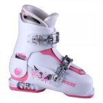 Chaussures de ski - roces - idea up - blanc / rose - rglables - confortables - taille 30 - 35