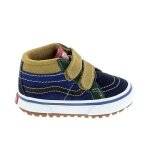 Chaussures sneakers garçons vans sk8 mid relssue bb marine - bébé - textile - lacets - bleu foncé Chaussures sneakers garçons vans sk8 mid relssue bb marine - bébé - textile - lacets - bleu foncé