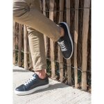 Chaussure sneaker homme en cuir noir 030