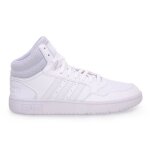 Chaussures de sport adidas hoops 3 pour homme - blanc - dessus synth�tique - lacets