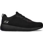 Chaussure de sport pour homme - skechers squad - noir - lacets - dessus synthtique