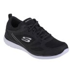 Chaussures de sport - skechers - summits suited - femme - noir - lacets - plat - textile Chaussures de sport - skechers - summits suited - femme - noir - lacets - plat - textile