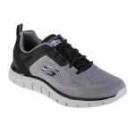 Chaussures de sport - skechers - track broader - homme - gris - lacets