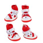Chaussures sportives pour chiens respirantes antidérapantes - salutuya - lot de 4 - noir Chaussures sportives pour chiens respirantes antidérapantes - salutuya - lot de 4 - noir
