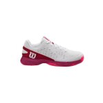 Chaussures de tennis de tennis enfant wilson rush pro - white / beet red - 35