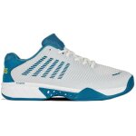 Chaussures de tennis de tennis k - swiss hypercourt express 2 - blanc brillant / bleu c�leste / jaune ...